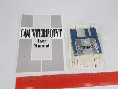 Counterpoint Amstrad Floppy Disk & User Manual - Untested • $19.95