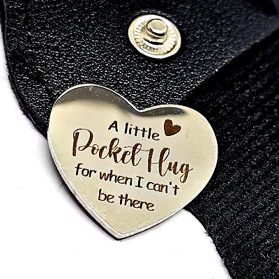 Pocket Hug Keyring Heart Love Hug Keychain Pocket Pouch Token Loving Gesture • £3.95