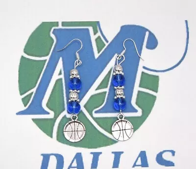New--dallas Mavericks Nba Basketball Earrings-handcrafted-very Nice • $5.25