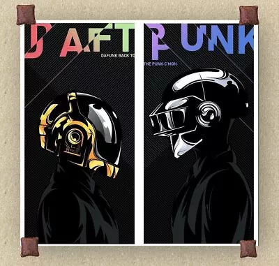 Daft Punk  Thomas And Guy-Man Limited Giclee Print Art Poster #30 2 12x24 • $117