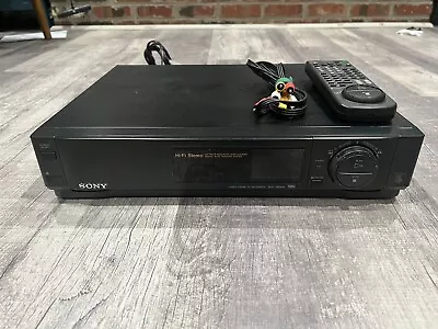 Sony SLV-700HF Video Cassette Recorder W/ REMOTE/VINTAGE - TESTED/POWERS ON • $37.99