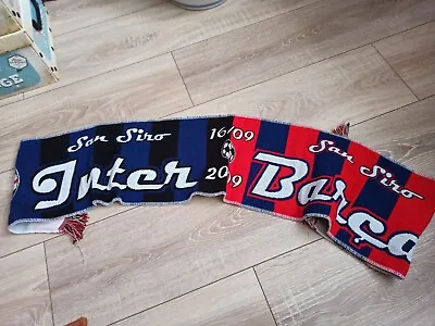 Football Scarf Match Inter  Barcelona Soccer • $15