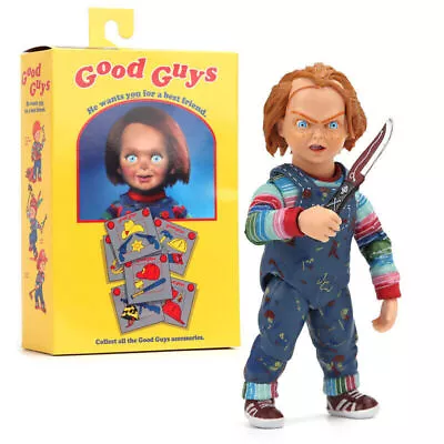 NECA - Chucky Good Guy Doll Child's Play Ultimate 4  Action Figure Doll Toy NEW • $39.99
