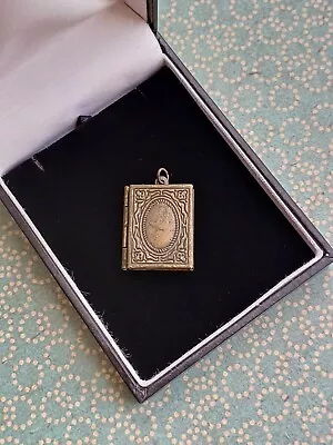 Beautiful Vintage Inspired Bronze Tone Book Locket Pendant • £3.49