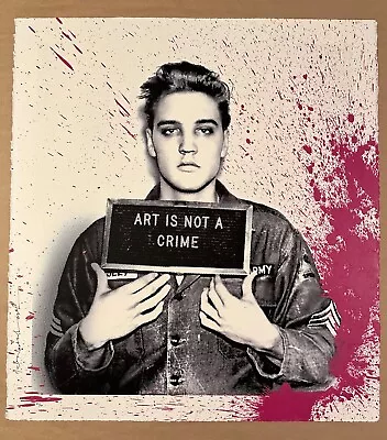 Mr. Brainwash HAPPY BIRTHDAY ELVIS! JAILHOUSE POP Pink 2019 Mint Signed Numbered • $2999.99