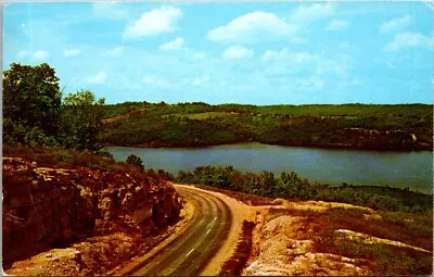 MISSOURI Bluff Drive Along Table Rock Lake Ozarks Vacation Land Chrome Sent 1961 • $4.49