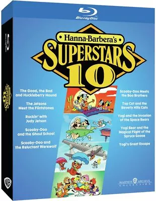 Hanna-Barbera Superstars 10 - The Complete Film Collection (Blu-ray) Daws Butler • $83.68