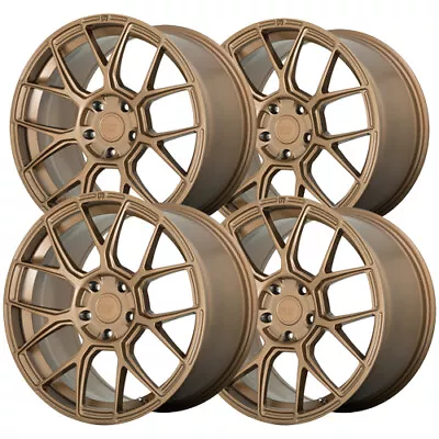 (Set Of 4) Motegi MR147 CM7 18x8.5 5x100 +42mm Bronze Wheels Rims 18  Inch • $996