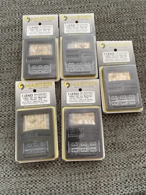 £14.99 • Buy 5 X Packs Of Master  1/350 Gun Mounts In Resin& Pe