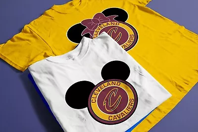 $14.99 • Buy NEW DISNEY Minnie Mickey Cleveland Cavaliers Basketball FAMILY VACATION T-SHIRTS