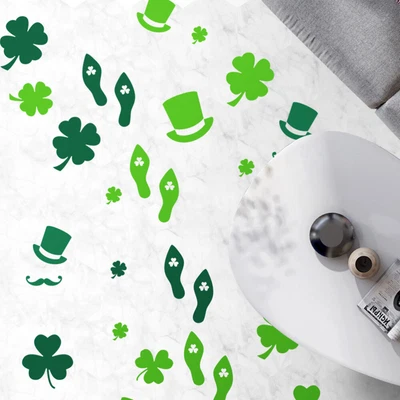  8 Sheets Green Dwarf Sticker Temporary Shamrock Tattoo Floor Decor Detachable • £11.91