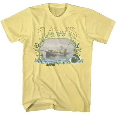 Jaws 70's Thriller Sinking Orca We're Gonna Need A Bigger Boat Men's T Shirt • $39.66