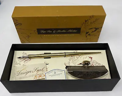 Vintage Stuart Houghton Dip Pen & Blotter Set In Box • $49.99