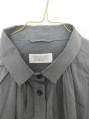 £59.80 • Buy TOAST Cotton Voile Collered Shirt - UK12 - Slate/ Grey Excellent Condition