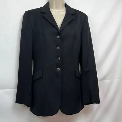 Millers Black Wool Riding Coat Size 12-R. EUC • $75