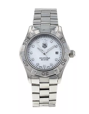 Tag Heuer Aquaracer WAF1415.BA0824 Steel Diamond Dial 27mm Watch • £850