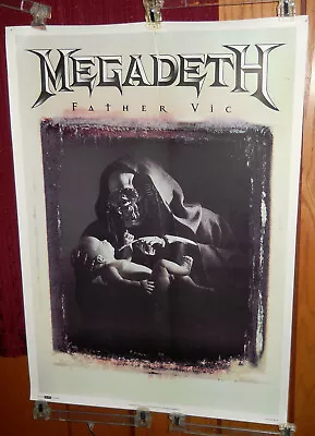 Vintage MEGADETH Poster FATHER VIC 1995 Size 25.5   X 35.5   • $27.99