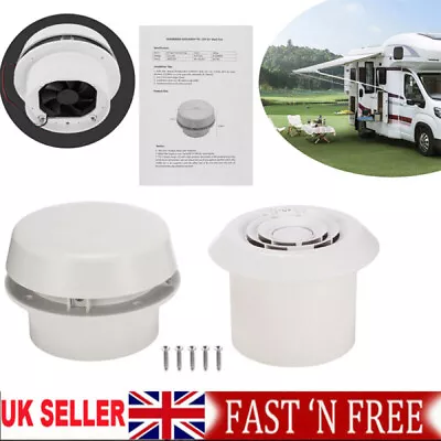 24v Mushroom Roof Vent For Caravan Motorhome Boat Comet Electric Fan Ventilator • £28.89