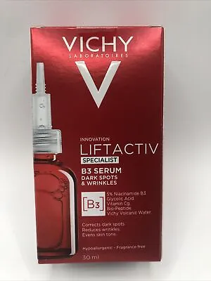 Vichy LiftActiv B3 Serum Dark Spots & Wrinkles 30ml Exp 02/2025 Free Ship • $29.99