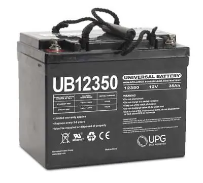 UPG UB12350 12V 35AH SLA Internal Thread Battery For MOBILITY BUTLER WHEELCHAIR • $84.99