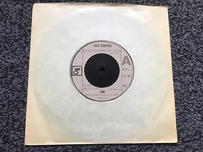 Lalo Schifrin - Jaws 1976 Uk Single Cti (ctsp 005) Excellent Condition • £2.99