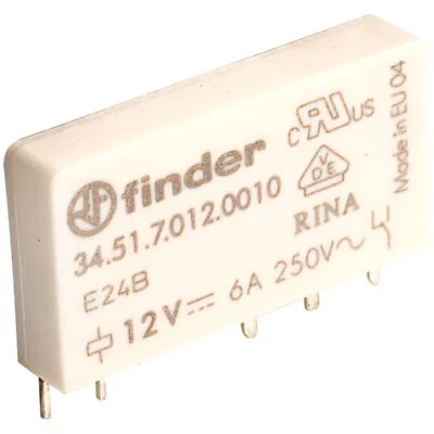 £5.48 • Buy Finder 34.51.7.012.0010 12V Relay SPDT 6A Ultra Slim (34.51 Series)