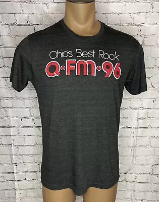 RARE Homage Gray T Shirt Ohio’s Best Rock Q FM 96 Large Columbus Rock Station • $49.95