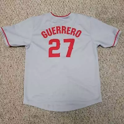 Vladimir Guerrero Los Angeles Angels Majestic Boys Baseball Jersey Youth 14-16 • $26.99