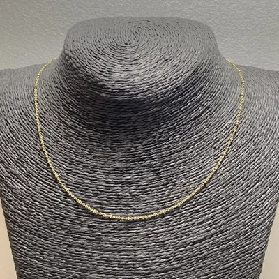 £19.99 • Buy GOLD VERMEIL Ball Station Necklace Chain Pretty Retro Delicate Collar Grecian