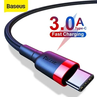 $7.99 • Buy Baseus USB To Type-C Quick Charger Cable QC3.0 Charging Cord For Samsung Huawei