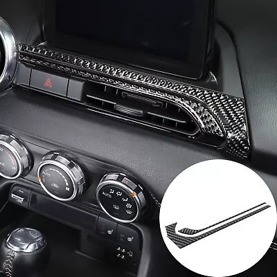 Soft Carbon Fiber Center Console Air Vent Trim Sticker For Mazda MX-5 Miata 16+ • $10.99