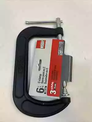 Bessey 6 In. Drop Forged C-Clamp With 3-1/2 In. Throat Depth Model CM60 NEW • $14.99