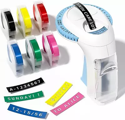 Dymo Omega Home Embossing Label Maker OR Compatible 3D Embossing Label Tape 9mm • £15.31