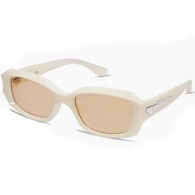 Beige Tint Retro 90's Trendy UV 400 Protection Men Women Cool Y2K Sunglasses • $10.99