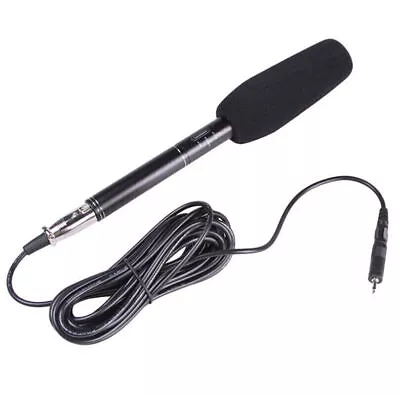 Condenser Interview Microphone Photography Shotgun Microphone For DSLR Camcorder • £21.95