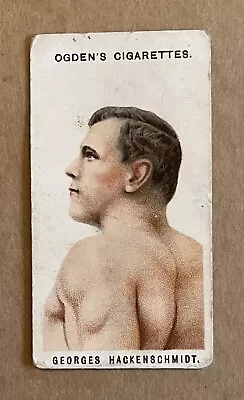 1908 Ogden's Cigarettes - Pugilists & Wrestlers - GEORGES HACKENSCHMIDT - No. 16 • £55