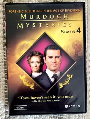 Murdoch Mysteries Season Four DVDs • $10