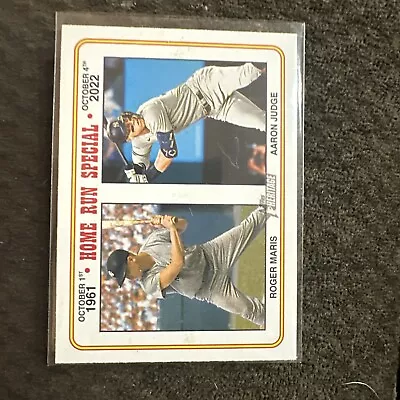 Aaron Judge Roger Maris 2023 Topps Heritage High Number Home Run Special #100 • $1.99