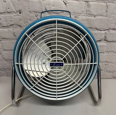 Vtg Lakewood S-10 Fan Floor Or Table Retro MCM Robins Egg Turquoise Blue Works • $50