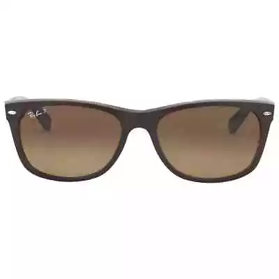Ray Ban New Wayfarer Classic Gradient Brown Unisex Sunglasses RB2132 6608M2 58 • $177.09