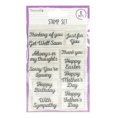 £2.50 • Buy Occasion Stamp Set - 11 Stamps - Dovecraft Essentials - Card Making