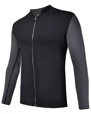 $31.65 • Buy REALON Wetsuits Top Jacket Women Men 2mm Neoprene Long Sleeve Shirt 3mm Front...