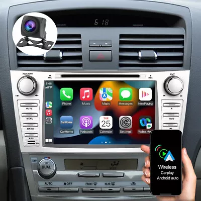 8'' CD DVD Car Stereo Radio Apple Carplay BT For 2006-2011 Toyota Camry + Camera • $168.98