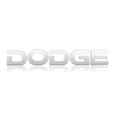 3D Chrome DODGE Car Letters Badge Emblem Metal Sticker For Dodge • £11.22