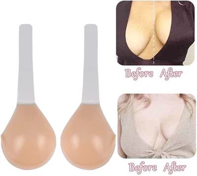 £22.99 • Buy Silicone Invisible Bra Self Adhesive Tape Strapless Backless Lift Bra Size A-H