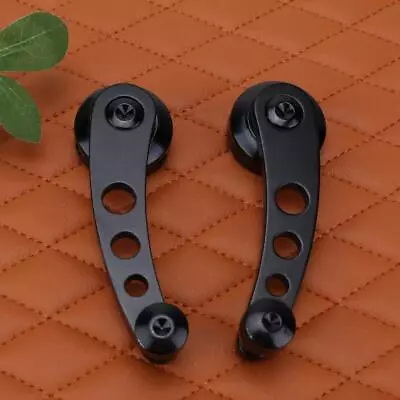 $16.99 • Buy 1Pair Universal Black Billet Aluminum Car Manual Door Window Winder Crank Handle