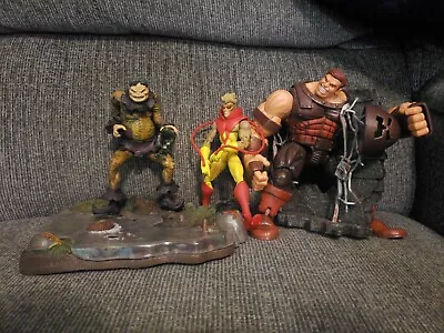 Marvel Legends 3 Figure Lot Toad Juggernaut Bases Pyro Toybiz • $79.99