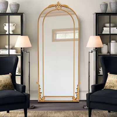 Large Antique Portico Full Length Wall Leaner Floor Mirror 180cm X 80cm/120x60cm • £85.95