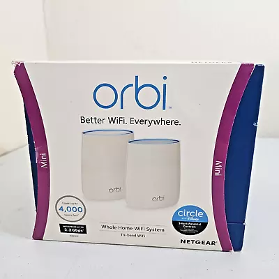 Netgear Orbi Mini RBK22 Whole Home Tri-Band Mesh Wifi System • $80