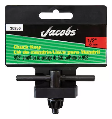 Jacobs 1/2 In. X 9/32 In. KK Chuck Key T-Handle Steel • $6.95